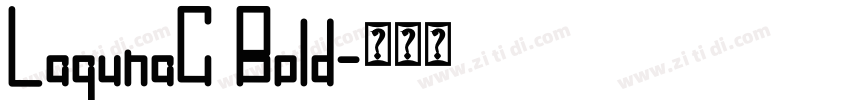 LagunaC Bold字体转换
